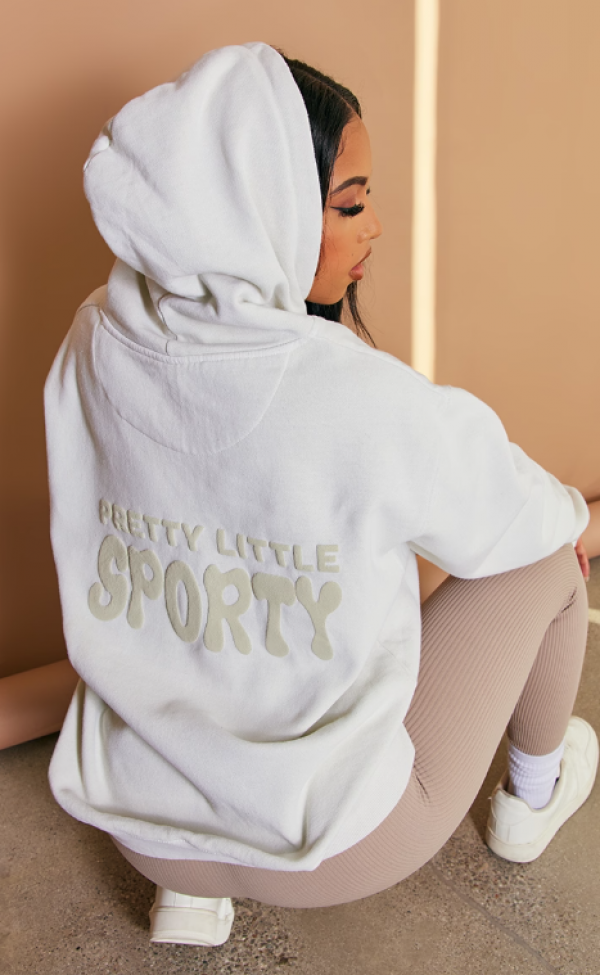 Hoodie dengan Lengan Berbentuk Puff